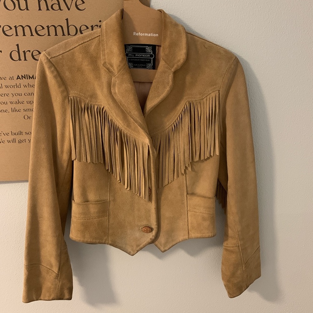 Genuine 1970s Vintage Suede Leather Jacket